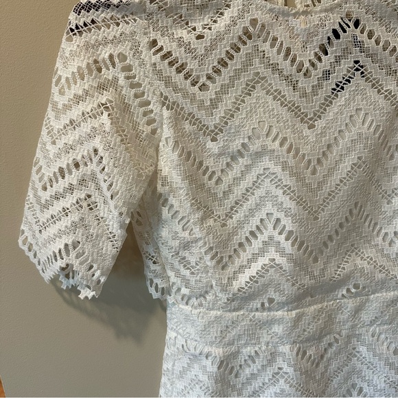 Maje NWT Rosalba Chevron Dentelle Lace Dress - Picture 10 of 13